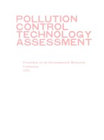 POLLUTION CONTROL TECHNOLGY ASSESSMENT PROCEEDINGS OF AN ENVIRONMENTAL RESOURCES CONFERENCE