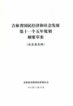 吉林省国民经济和社会发展第十一个五年规划纲要草案