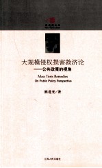 大规模侵权损害救济论 公共政策的视角