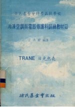 冷冻空调与电器修护科训练教材  27  TRANE日光热表