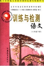 配合苏教版义务教育课程标准实验教科书 训练与检测 语文 八年级 下 第3版