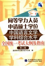 同等学力人员申请硕士学位中国语言文学学科综合水平全国统一考试大纲及指南 第2版