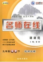 名师在线课课优 物理 九年级 下 北师大版