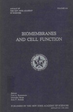 BIOMEMBRANES AND CELL FUNCTION