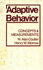 ADAPTIVE BEHAVIOR CONCEPTS AND MEASUREMENTS