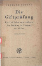 DIE GIFTPRUFUNG