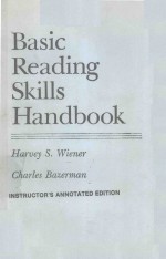 BASIC READING SKILLS HANDBOOK INSTRUCTOR'S ANNOTATED EDITION