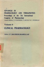 ADVANCES IN PHARMACOLOGY AND THERAPEUTICS VOLUME 6 CLINICAL PHARMACOLOGY