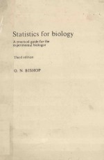 STATISTICS FOR BIOLOGY THIRD EDITION