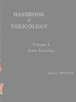 HANDBOOK OF TOXICOLOGY VOLUME I