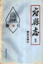 《应县志》初稿 财政金融卷 第18卷