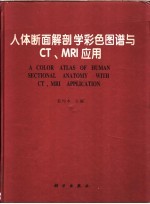 人体断面解剖学彩色图谱与CT、MRI应用