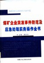 煤矿企业突发事件防范及应急处理实务操作全书 中