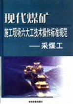 现代煤矿施工现场六大工技术操作标准规范  采煤工