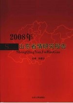 2008年山东省情研究报告