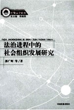 法治进程中的社会组织发展研究