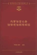 刑事法官必备法律司法解释解读  上