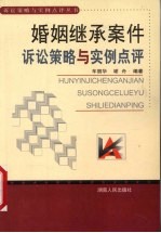 婚姻继承案件诉讼策略与实例点评