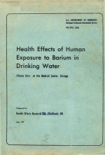 HEALTH EFFECTS OF HUMAN EXPOSURE TO BARIUM IN DRINKING WATER