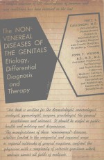 THE NONVENTEREAL DISEASES OF THE GENITALS