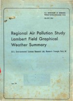 REGIONAL AIR POLLUTION STUDY LAMBERT FIELD GRAPHICAL WEATHER SUMMARY