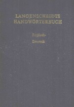 LANGENSCHEIDTS HANDWORTERBUCH ENGLISH