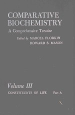 COMPARATIVE BIOCHEMISTRY A COMPREHENSIVE TREATISE VOLUME III