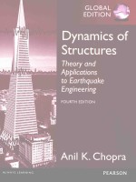 DYNAMICS OF STRUCTURES THEORY AND APPLICATIONS TO EARTHQUAKE ENGINEERING