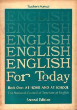 ENGLISH FOR TODAY SECOND EDITION BOOK ONE AT HOME AND AT SCHOOL