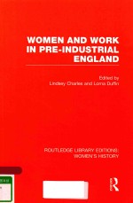 WOMEN AND WORK IN PRE-INDUSTRIAL ENGLAND VOLUME 10