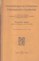 VERHANDLUNGEN DER DEUTSCHEN PATHOLOGISCHEN GESELLSCHAFT NEUNZEHNTE TAGUNG