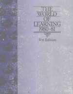 THE WORLD OF LEARNING 1980-81 31ST EDITION VOLUME ONE