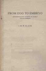 FROM EGG TO EMBRYO