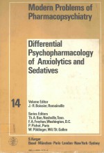 DIFFERENTIAL PSYCHOPHARMACOLOGY OF ANXIOLYTICS AND SEDATIVES