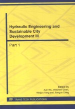 HYDRAULIC ENGINEERING AND SUSTAINABLE CITY DEVELOPMENT III PART 1