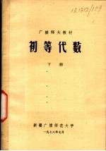 广播师大教材 初等代数 下