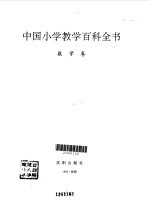 中国小学教学百科全书  数学卷