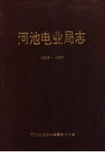 河池电业局志 1916-1986