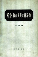 检察-侦查主要文件示例