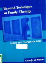 BEYOND TECHNIQUE IN FAMILY THERAPY FINDING YOUR THERAPEUTIC VOICE