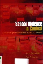 SCHOOL VIOLENCE IN CONTEXT CULTURE