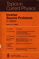 INVERSE SOURCE PROBLEMS IN OPTICS