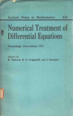 NUMERICAL TREATMENT OF DIFFERENTIAL EQUATIONS