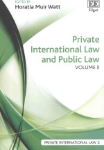 Private international law and public law volume ii