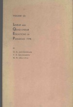 LINEAR AND QUASI-LINEAR EQUATIONS OF PARABOLIC TYPE