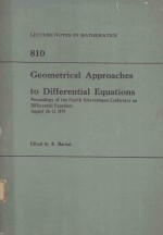 GEOMETRICAL APPROACHES TO DIFFERENTIAL EQUATIONS