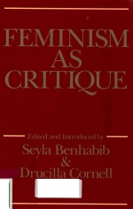 FEMINISM AS CRITIQUE ESSAYS ON THE POLITICS OF GENDER IN LATE-CATITALIST SOCIETIES