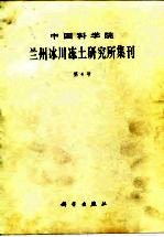 中国科学院兰州冰川冻土研究所集刊 第4号 中国泥石流研究专辑