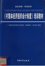 《村集体经济组织会计制度》培训教材 逐条讲解·举例说明