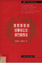 俄罗斯联邦民事诉讼法  执行程序法